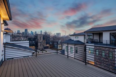 View of deck at dusk | Image 2