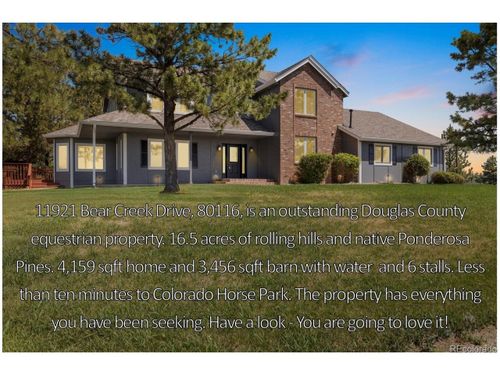 11921 Bear Creek Dr, Franktown, CO, 80116-9340 | Card Image