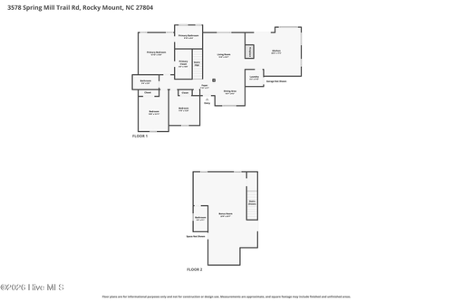 3578 Spring Mill Trail Rd, Rocky Mount, NC, 27804-7885 | Card Image