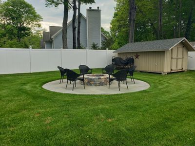 Large firepit and outdoor entertaining space | Image 3