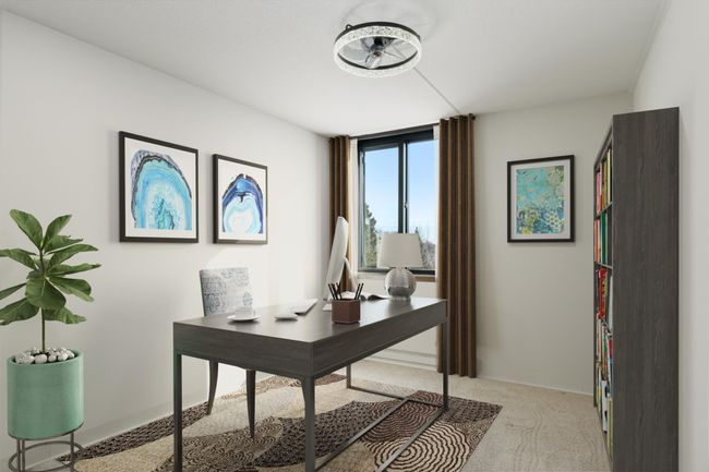 Virtual staged office and window treatments. | Image 6