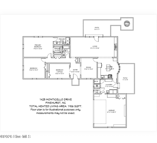 1425 Monticello Dr, Pinehurst, NC, 28374-8716 | Card Image