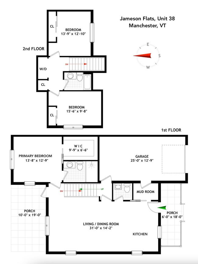 38 Jamesons Flts, Condo with 3 bedrooms, 3 bathrooms and null parking in Manchestr Ctr VT | Image 28