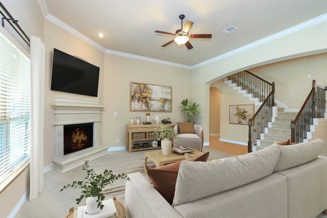 Gaslog fireplace with switch for ease in lighting. | Image 23