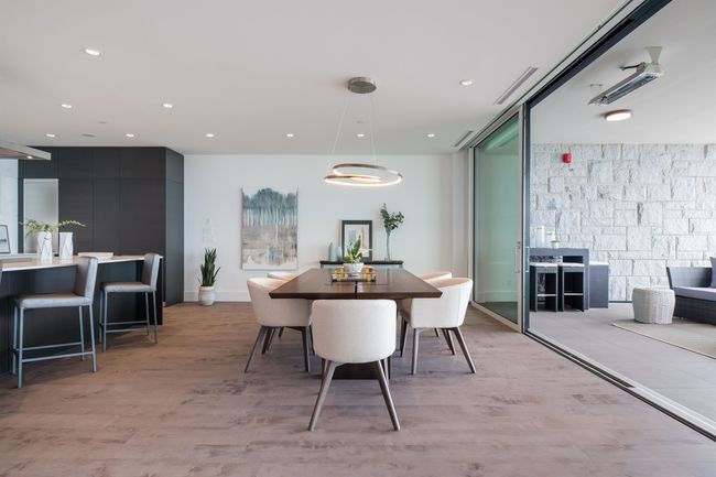 Dining area with light wood-type flooring and recessed lighting | Image 13