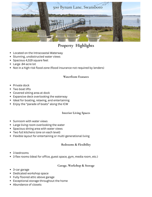 500 Bynum Ln, Swansboro, NC, 28584-9618 | Card Image