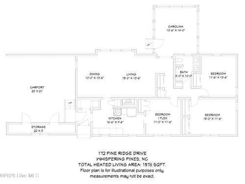172 Pine Ridge Dr, Whispering Pines, NC, 28327-6997 | Card Image