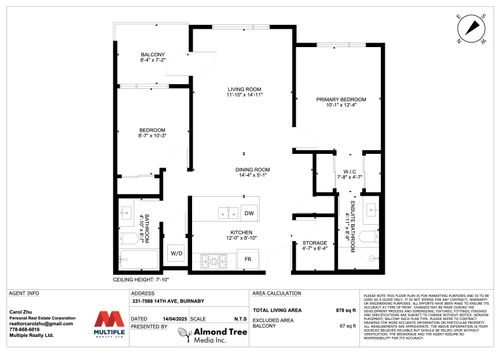 331-7088 14th Ave, Burnaby, BC, V3N0E7 | Card Image