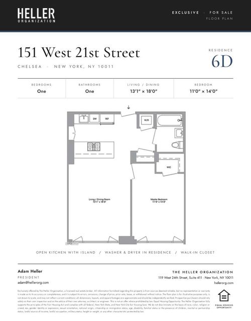 6-d-151 W 21st St, New York, NY, 10011-3250 | Card Image