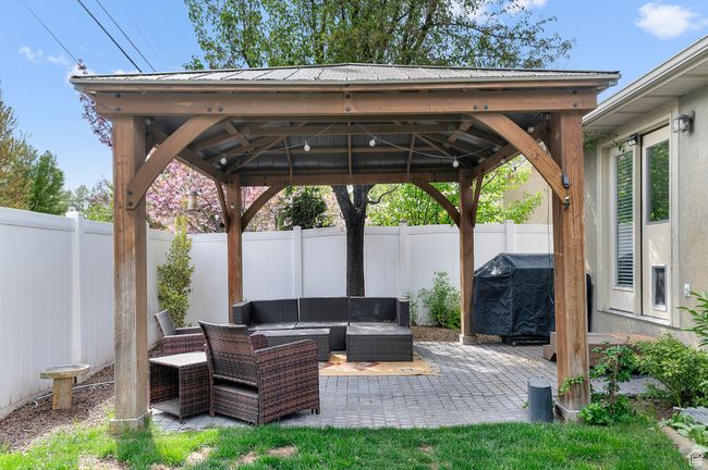 View of patio/gazebo, off of dining area | Image 23