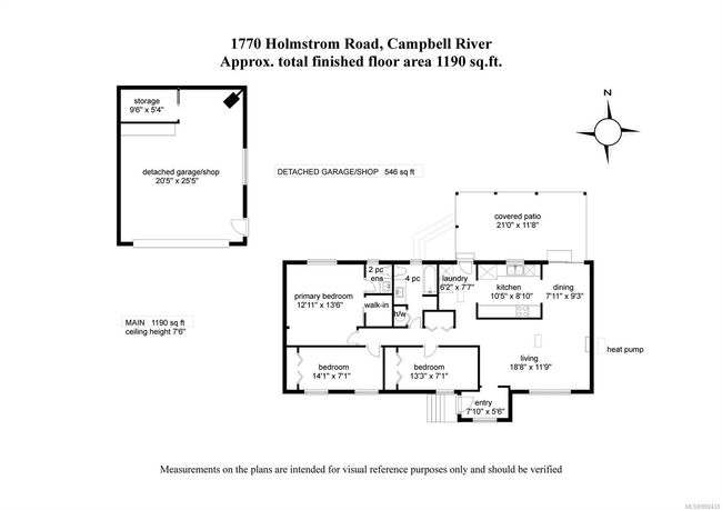 1770 Holmstrom Rd, House other with 3 bedrooms, 2 bathrooms and 8 parking in Campbell River BC | Image 50
