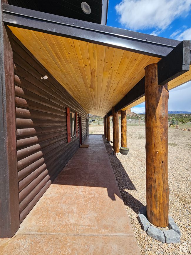 View of brand new covered front patio | Image 7