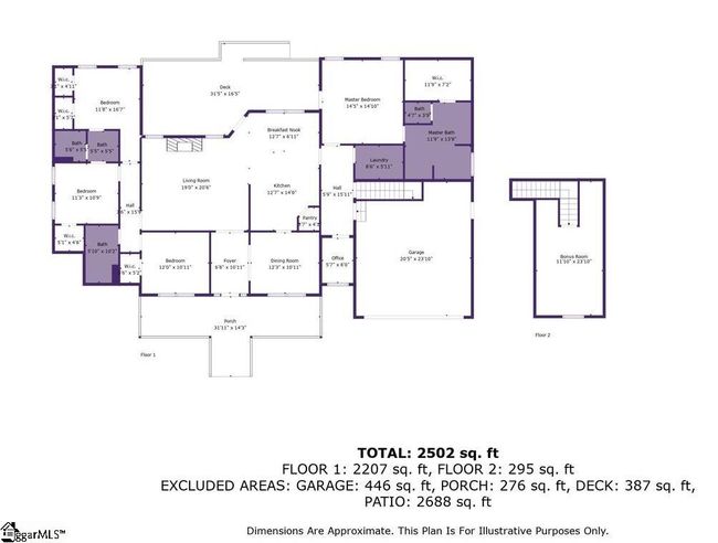 35 Blue Gill Dr, House other with 4 bedrooms, 3 bathrooms and 2 parking in Greer SC | Image 44