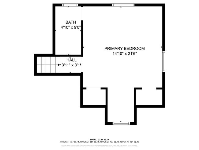 Floor plan Master Bedroom, 3 Closets, Dormer and Full Bath | Image 40