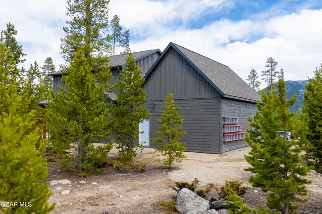 View of Back of Garage - Deep Enough for Boat to take on Grand Lake, Lake Granby or Shadow Mountain Lake. | Image 8