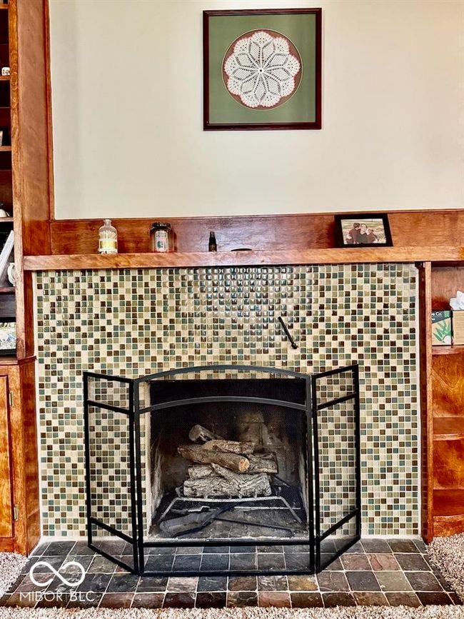 detailed view of a fireplace | Image 10