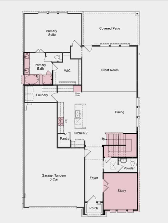 Additional Highlights Added include: open stairs, study, tub and shower in primary​​‌​​​​‌​​‌‌​‌‌​​​‌‌​​‌‌​‌​​​​​‌ bath. | Image 8