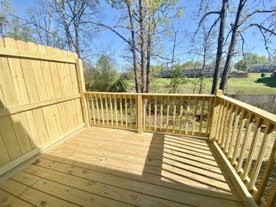 Private deck area on rear of home | Image 3