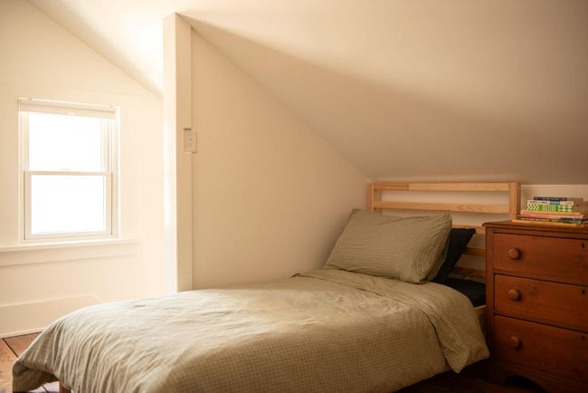 Bedroom with hardwood / wood-style floors and vaulted ceiling | Image 20
