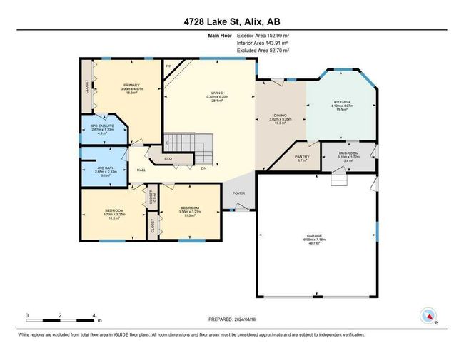 4728 Lake Street, Home with 4 bedrooms, 3 bathrooms and 4 parking in Alix AB | Image 39