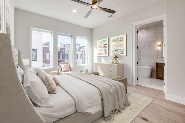 Virtually staged primary bedroom | Image 13