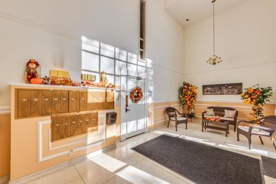 Come on in out of the weather to the common lobby where you guests can buzz your apartment to be let into the interior lobby and condos/apartments/elevator. Here's where you find your daily mail. | Image 3