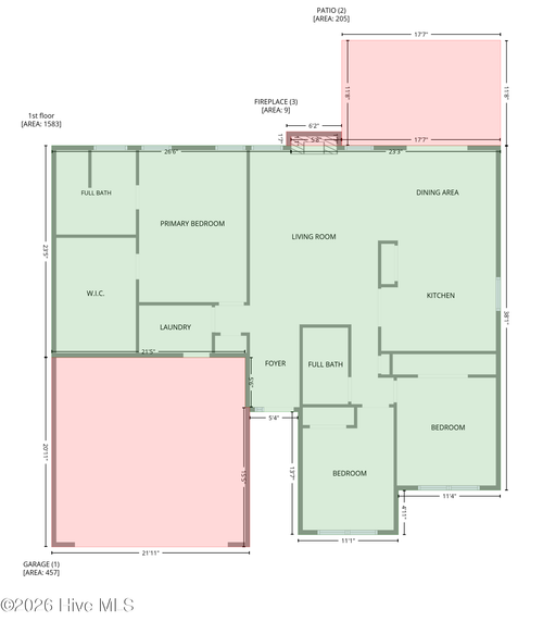 806 Calebs Creek Ct, Maysville, NC, 28555-0705 | Card Image
