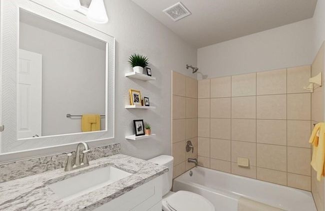 Hall Bath w/virtualy staging shelves | Image 21