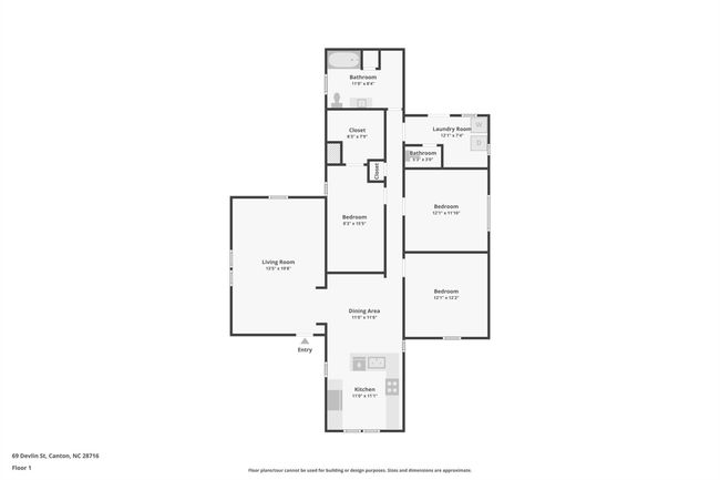 69 Devlin St, House other with 3 bedrooms, 2 bathrooms and null parking in Canton NC | Image 30