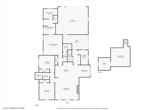 417 Cole Ln, House other with 3 bedrooms, 2 bathrooms and null parking in Midlothian TX | Image 39