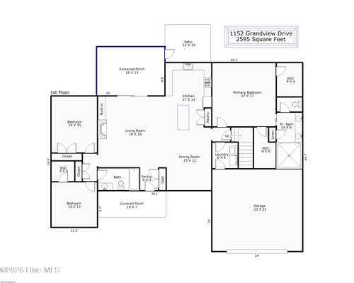 1152 Grandview Dr, Hampstead, NC, 28443-7462 | Card Image