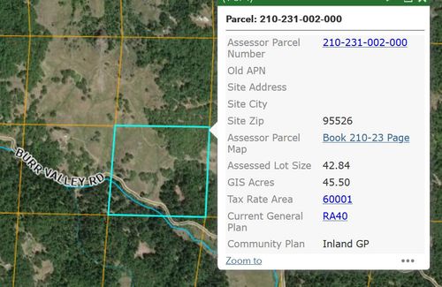 0 Burr Valley Rd, Bridgeville, CA, 95526 | Card Image