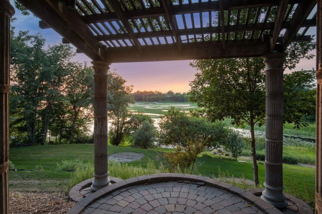 Beautiful twilight lake views from pergola. | Image 44