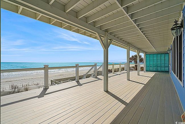 Deck featuring a water view and a beach view | Image 20
