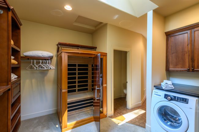 Sauna in Primary Suite/Closet and Laundry Area | Image 41