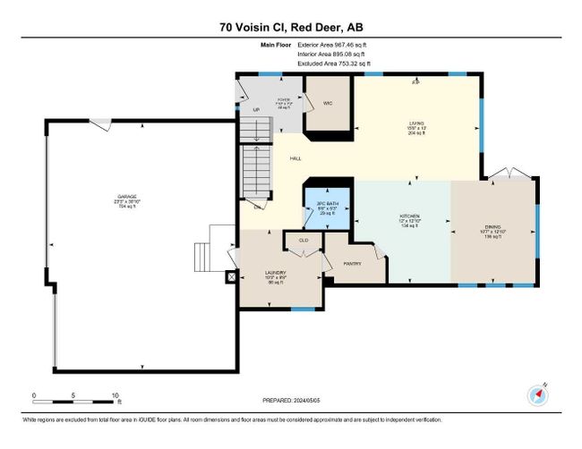 70 Voisin Close, House detached with 4 bedrooms, 2 bathrooms and 3 parking in Red Deer AB | Image 46
