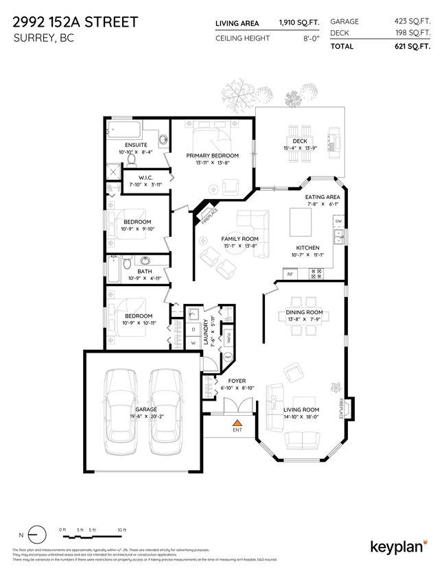 2992 152a St, House other with 3 bedrooms, 2 bathrooms and 4 parking in Surrey BC | Image 33