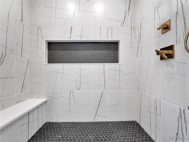 Photo represents the plan, not the actual home. Design selections may vary. The primary suite with walk-in closet and ensuite bath with walk-in shower and double vanity. | Image 15