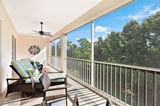 Screened Lanai with Ceiling Fan and Preserve View | Image 27