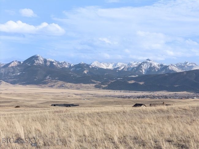 Absaroka Mountains, Sleeping Giant is in the top Middle. Actual View From the Property | Image 34