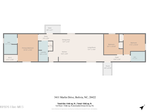3411 Marlin Dr Se, Bolivia, NC, 28422-7757 | Card Image