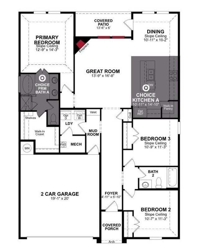 Beazer Homes Churchill Sierra floorplan. | Image 6