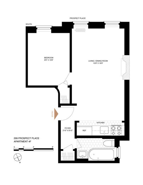 4f-299 Prospect Pl, Brooklyn, NY, 11238-3968 | Card Image