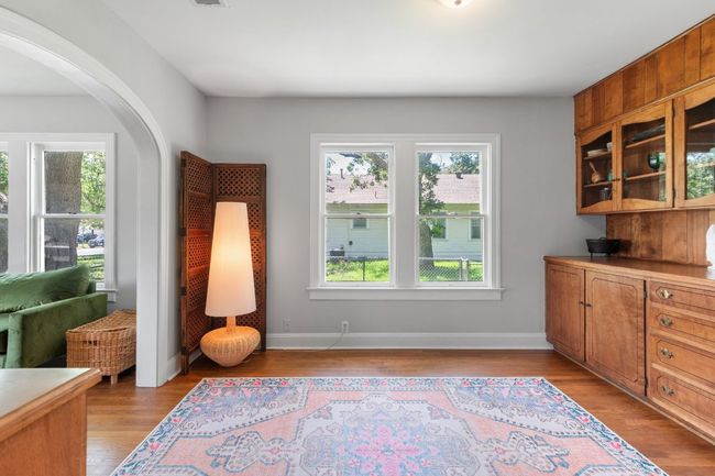 View from kitchen into dining room and living area | Image 9