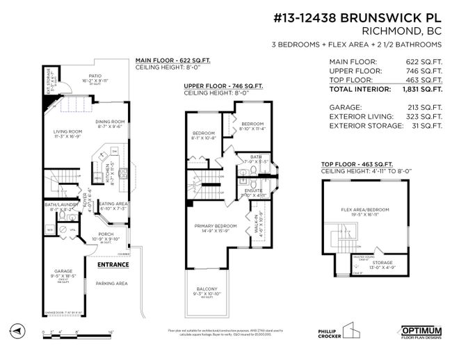 13 - 12438 Brunswick Place, Townhouse with 3 bedrooms, 2 bathrooms and 2 parking in Richmond BC | Image 37