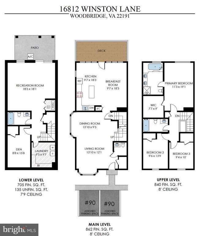 16812 Winston Ln, Townhouse with 4 bedrooms, 4 bathrooms and null parking in WOODBRIDGE VA | Image 32