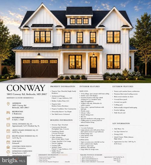 5805 Conway Rd, BETHESDA, MD, 20817-3413 | Card Image