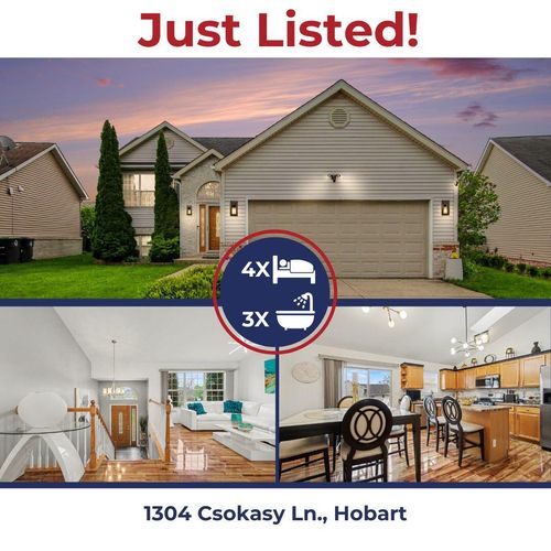 1304 Csokasy Ln, Hobart, IN, 46342-5885 | Card Image