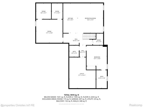 1260 Lyonhurst St, Birmingham, MI, 48009-1095 | Card Image