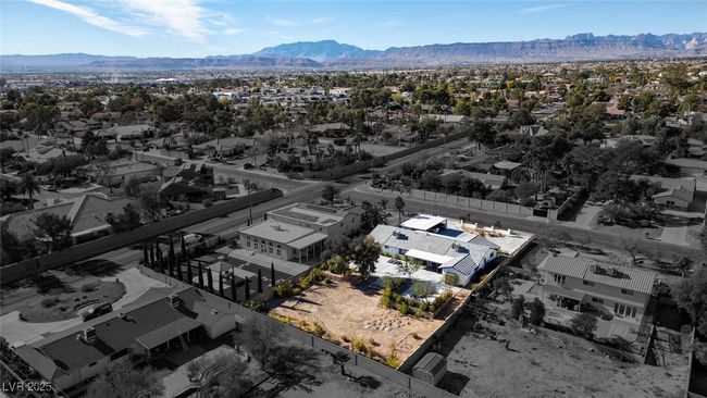 Drone / aerial view featuring a residential view and a mountain view | Image 44